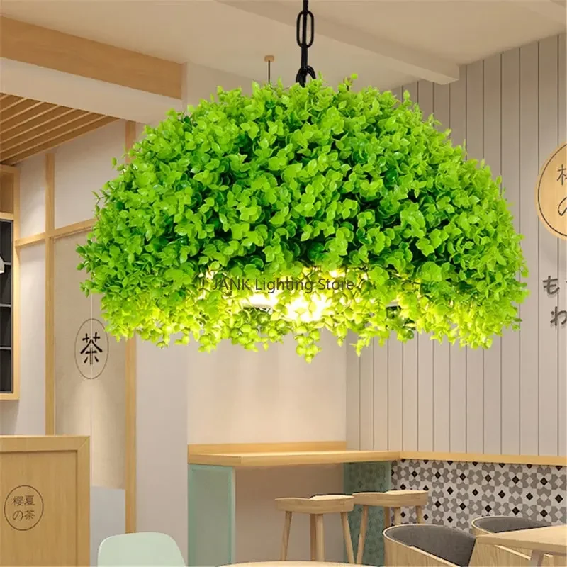 

Designer Retro Industria Loft Imitation Plant Chandelier Villa Lamp for Corridor Art Gallery Bar Droplight Decor Led Light
