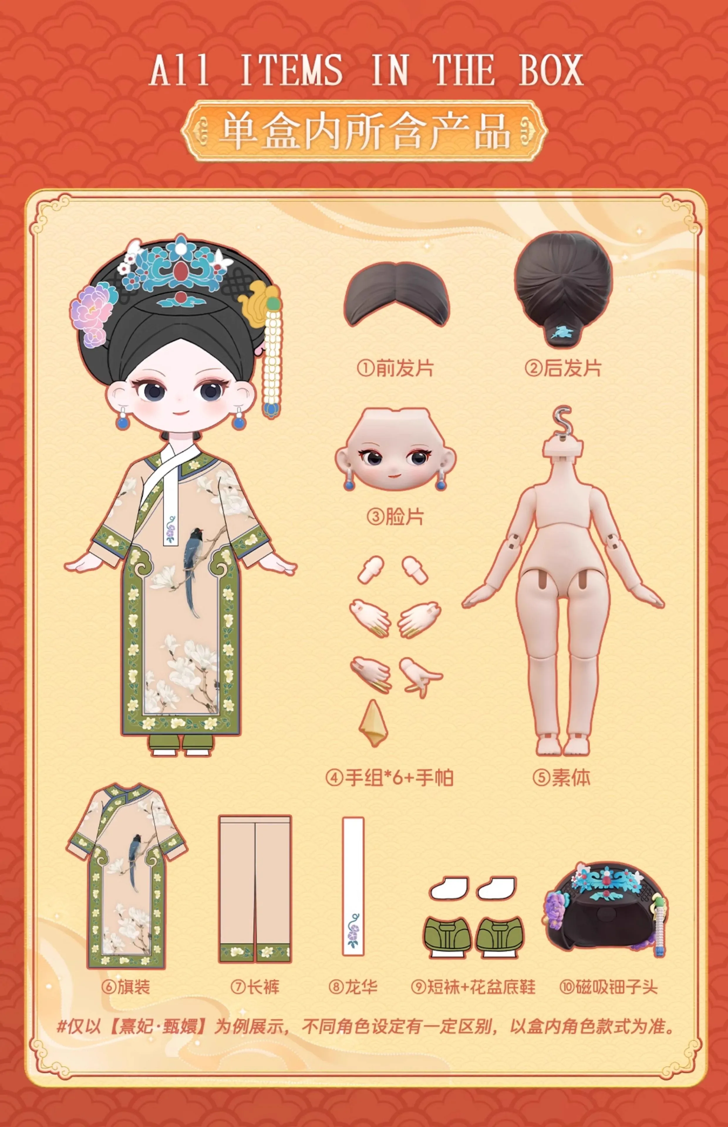 Authentische SIMONTOYS Zhen Huan Legend 1/12 BJD-Puppe, Blindbox, bewegliche Figur, Sammlerstück, Geschenk für Mädchen, Geburtstagskollektion – Detail 11
