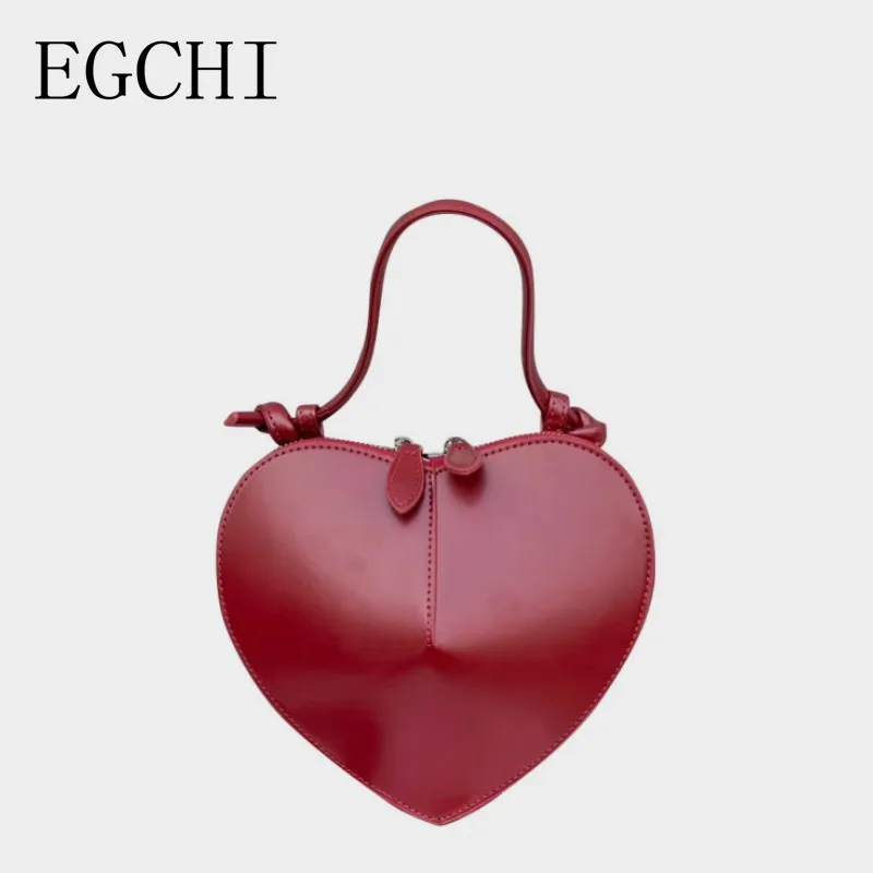 

EGCHI 2024, сумка-мессенджер в форме сердца для женщин, роскошные дизайнерские брендовые модные дамские сумочки, кошельки, сумка через плечо, Bolas