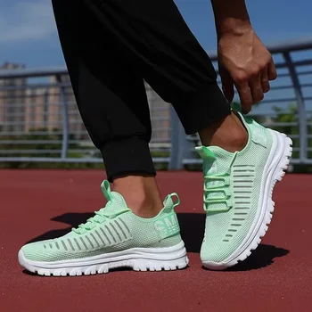 أحذية رياضية كاجوال للسيدات، تصميم علوي شبكي متين، مسامي، مريح، نعل غير قابل للانزلاق، أحذية تنس للميدان 6