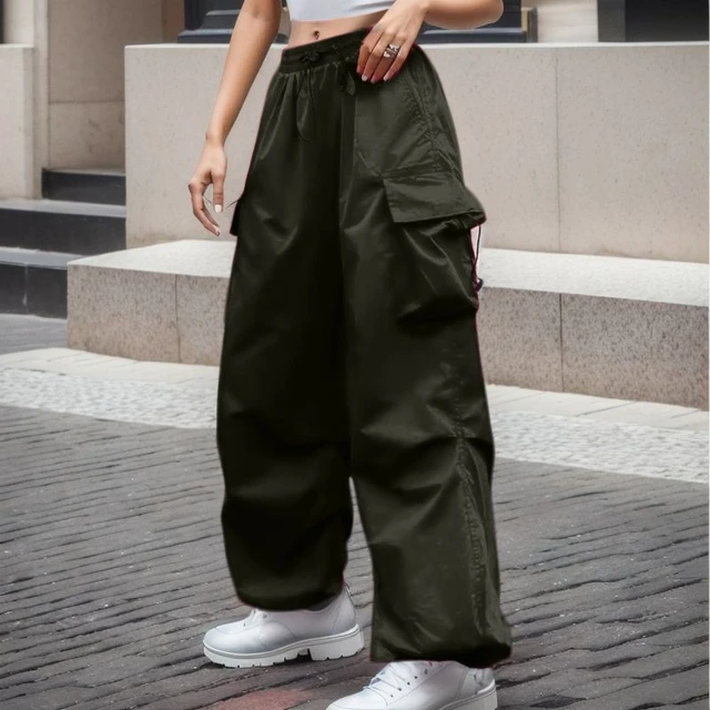 Cargo Pants Women's Y2K Streetwear Vintage 80s 90s Low Waist Baggy