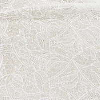 Embroidered Mesh Fabric White Thin Skirt Dress Accessories Cloth Diy Apparel Sewing By Meters Polyester Material