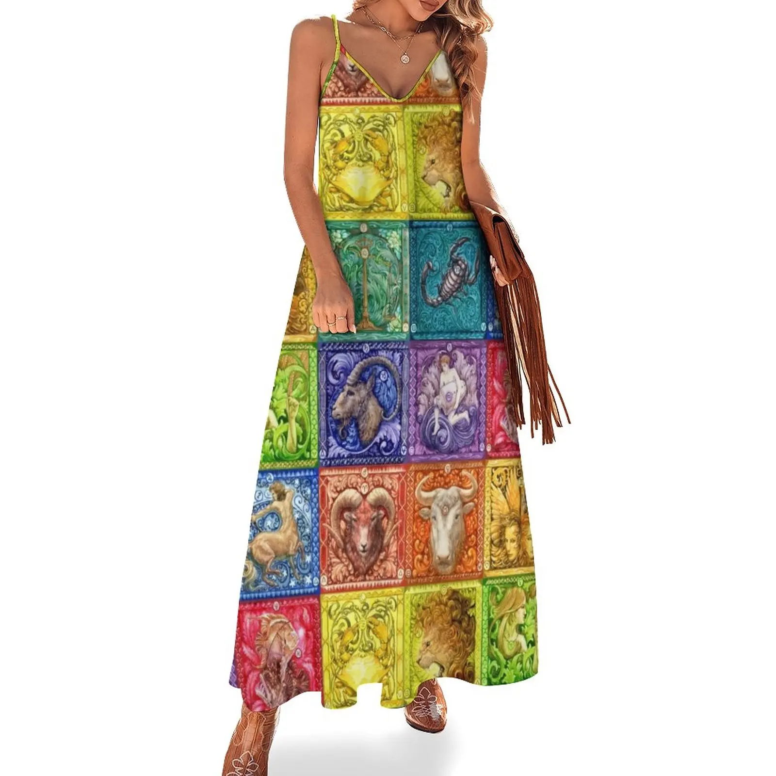 

Zodiac Sleeveless Dress clothes for woman dresses for womens 2024 birthday dress for women ladies dresses women 2024