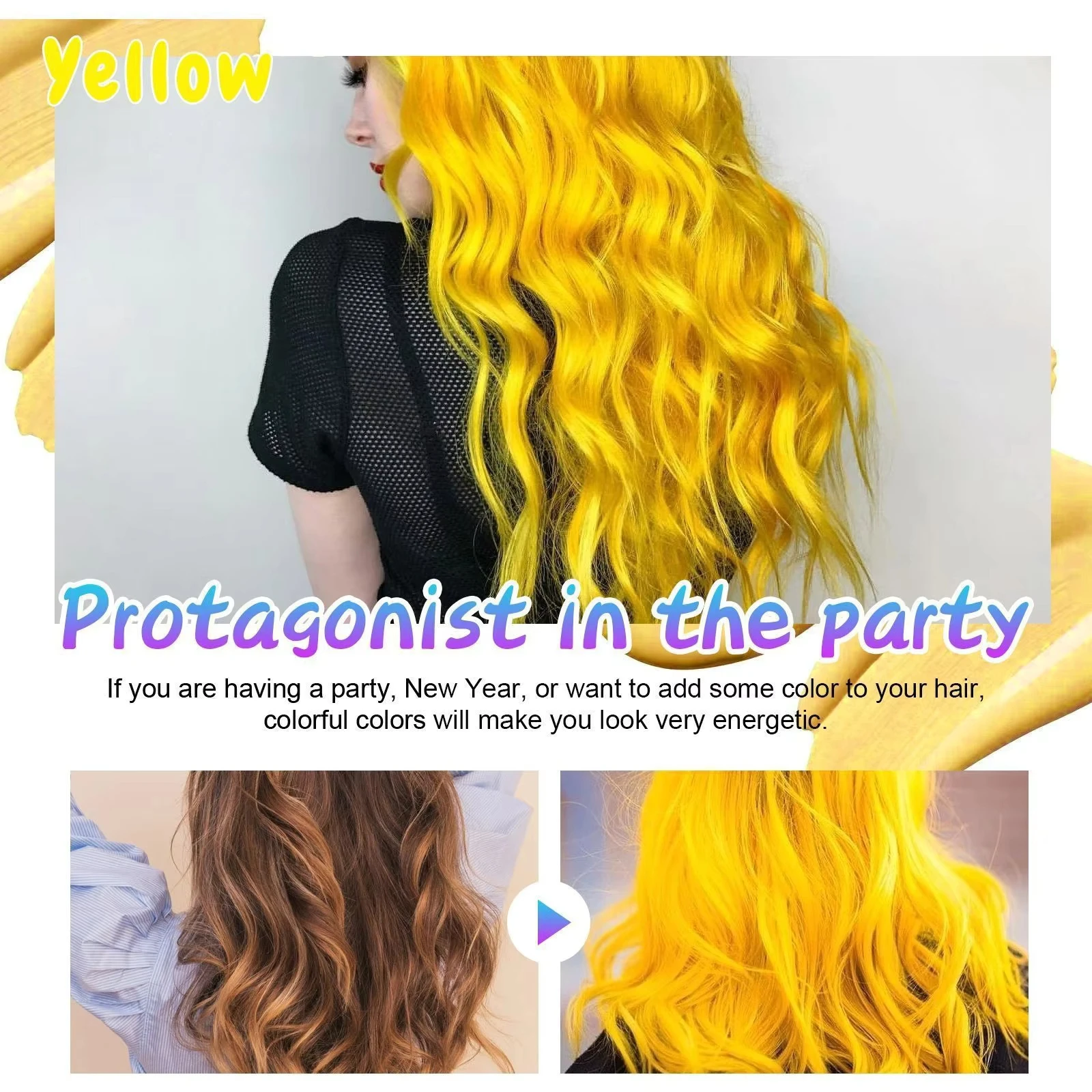 Temporary hair colour wax Coloring Styling Pomade Mild DIY White Covering Nourishing Hair Clay Strong Paste Gel Dye Cream