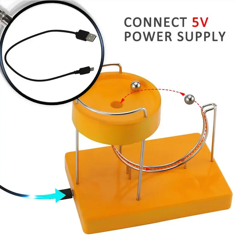 운동 예술 영구 동력 기계 운동 예술 대리석 영구 동력 기계 과학 물리학 장난감 성인을 위한 창의적인 물리학 선물