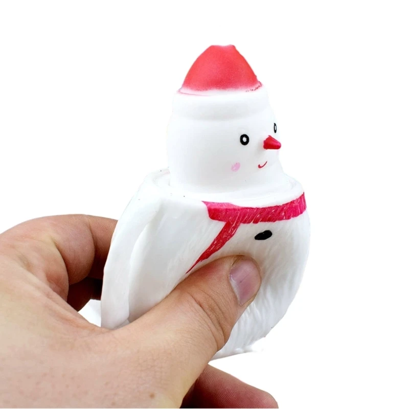 

Festive Fidgets Santa Toy Squeezable Decompression TPR Toy Squishy Squeeze Toy Kids Party Favor Anti-Stress Toy