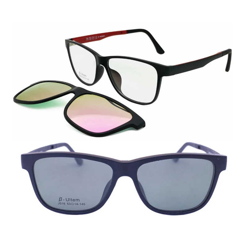 Summer Plastic Steel Walker Shape Dual Colors Prescription Glasses with