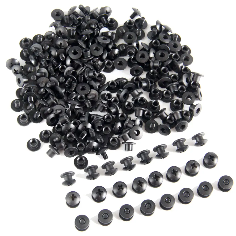 

Black Steel Chicago Screw Set Cross Head Perfect for DIY Kydex and Leather Holsters Clips and Sheaths