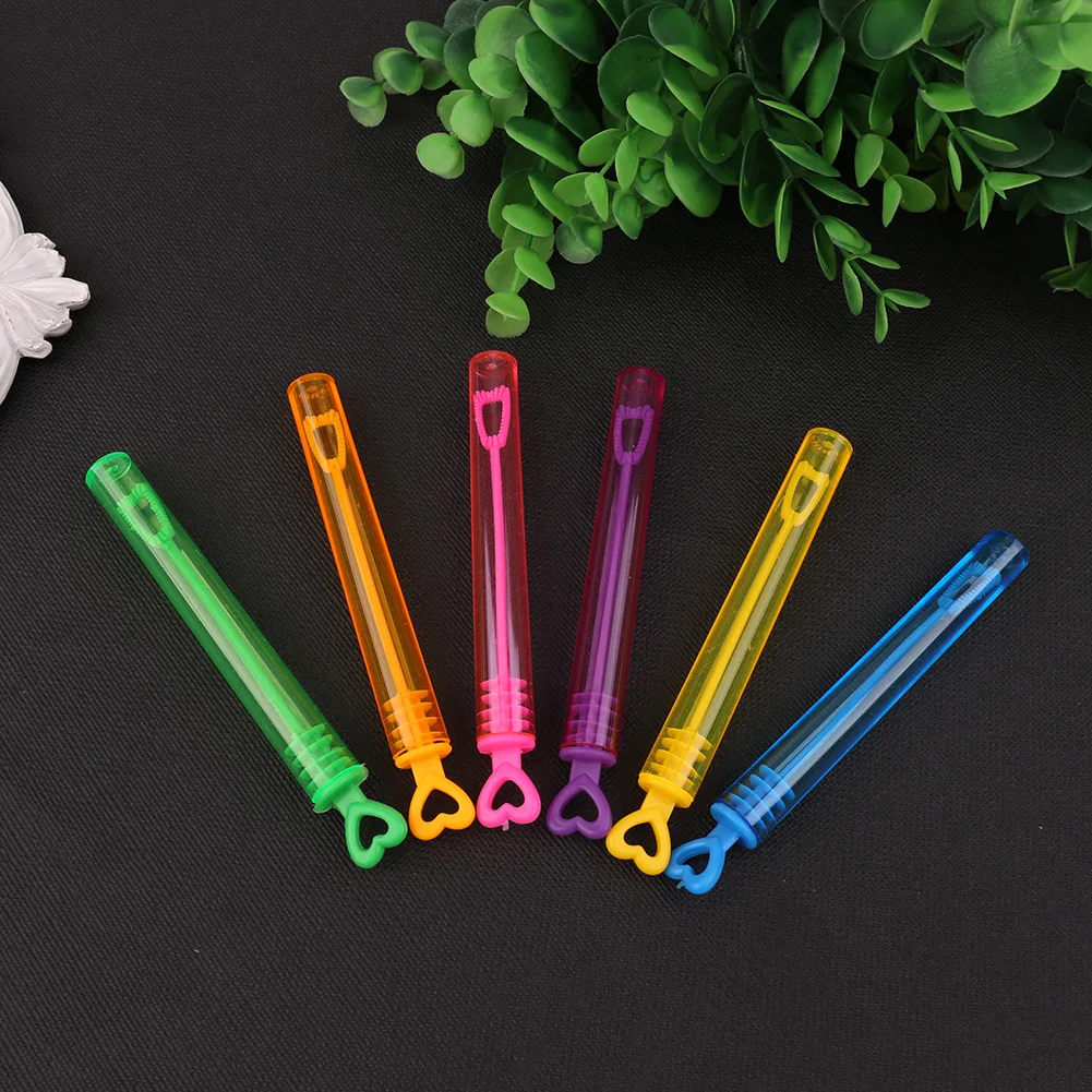 12/24pcs Empty Bubble Blowing Maker Without Water Soap Bottle Tube Romantic Plastic Outdoor Games for Birthday Party Decoration