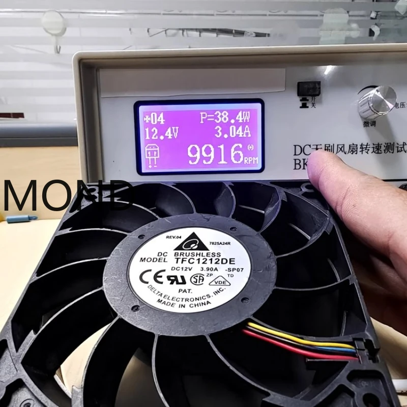 Delta TFC1212DE 12038 DC12V 3.90A 12CM 초대형 풍량 듀얼 볼 폭력 냉각 팬 원본