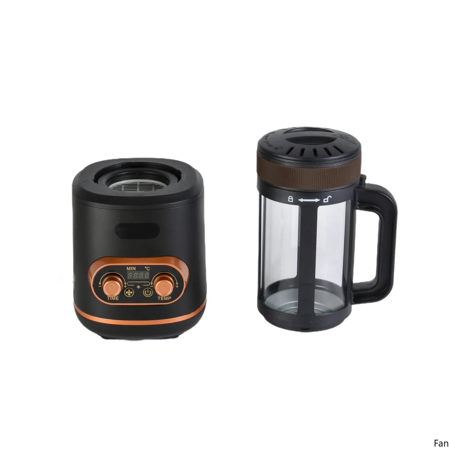 300g Coffee Bean Roaster Adjustable Temperature Small Commercial Timer Automatic Cooling 110-220V Kitchen Coffee Bean Roasters
