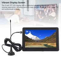 Small Digital TV 6 Inch Rechargeable Color  LED  Digital Television Radio Support High Sensitivity Tuner for Camping - Image 4
