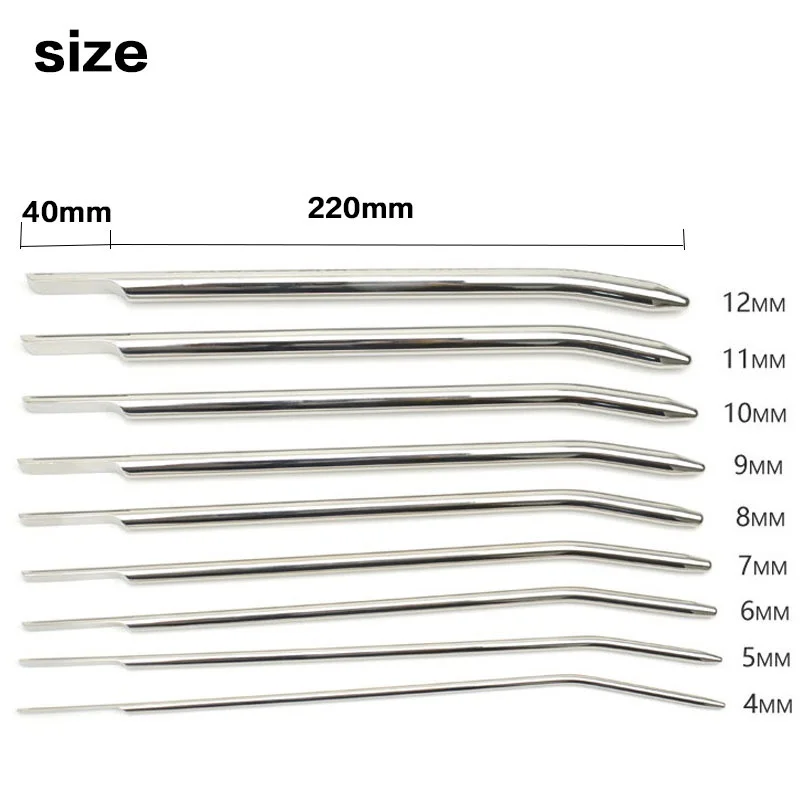 SM Metal Urethral Sounding Penis Plugs Stainless Urethral Dilators Beginner Training kit urethral dilator silicone urethral dilator