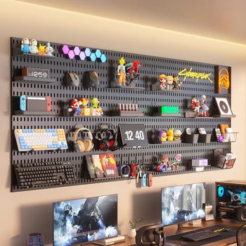 No-Drill Gaming Pegboard Organizer 1