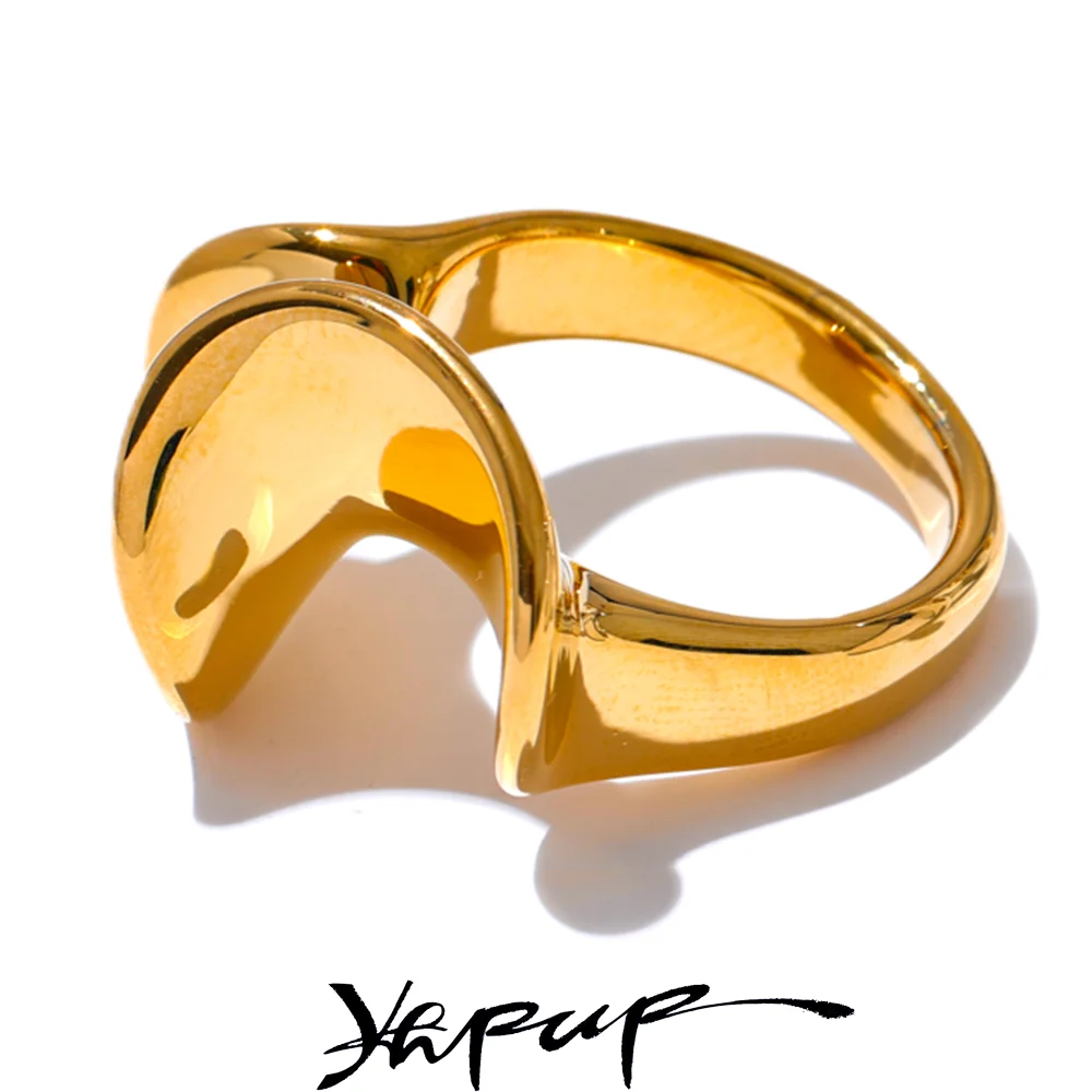 Yhpup Stainless Steel Ring Personalized