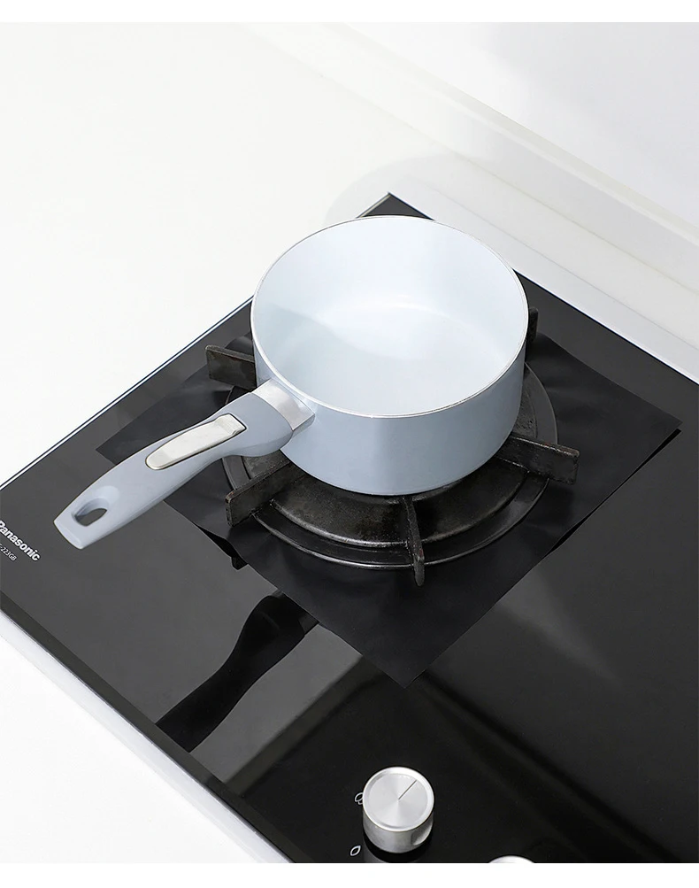 Description Picture 3 of item1/2/4Pcs Gas Stove Protector Oil-Proof Gas Burner Cover Liner Antifouling Waterproof Stovetop Protector Kitchen Accessories