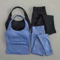 2 Pieces Sportswear Women Yoga Set Gym Clothes Sportswear Yoga Suits Fitness Set Tracksuits Sports Top Gym Leggings Set - Image 4