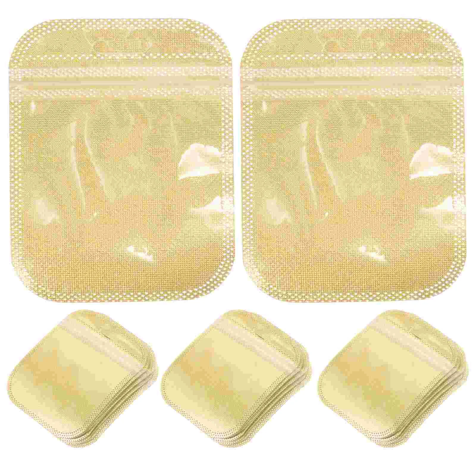 100pcs Small Bags Jewelry Bags Earring Packaging Supplies Resealable Jewelry Storage Pouches