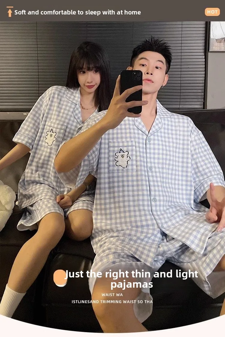 Couples Summer Cotton Sleepwear Set