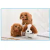 Xmas Gift 18CM Simulation Puppy Interactive Wagging Plush Toys Brown White Grey Cute Dog Robot For Kids 3