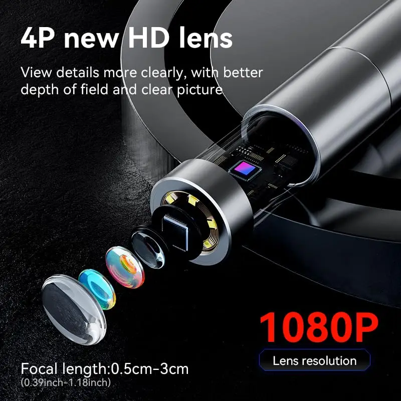Rifle Borescope Camera 5mm Digital Hunting Cleaning LED Light Fits 0.2-0.3 inch Caliber rifle borescope camera