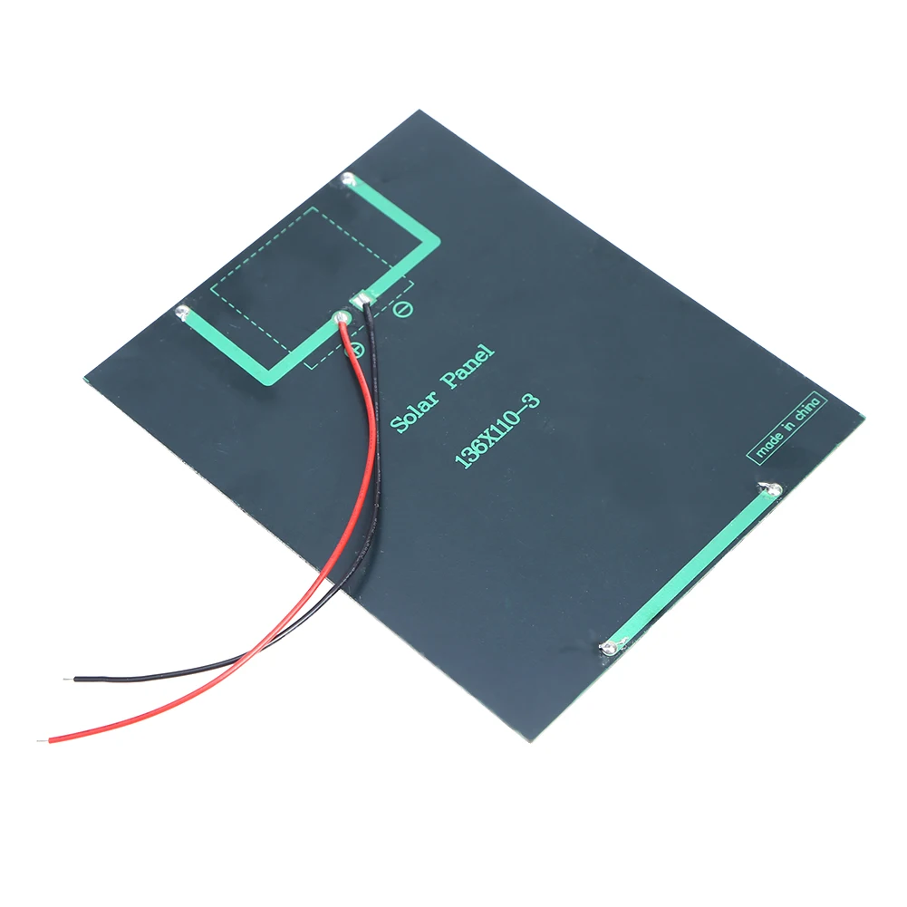 2W 6V 태양 전지 패널 DIY 태양열 충전기 패널 저전력 전기 기기용 고효율 휴대용 태양 전지 패널
