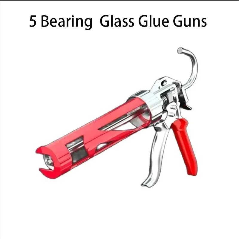 5 Bearing Soft Glue Gun Structure Manual Caulking Gun Glass Glue Guns Paint Finishing Tools Glue Seals For Doors And Windows 6