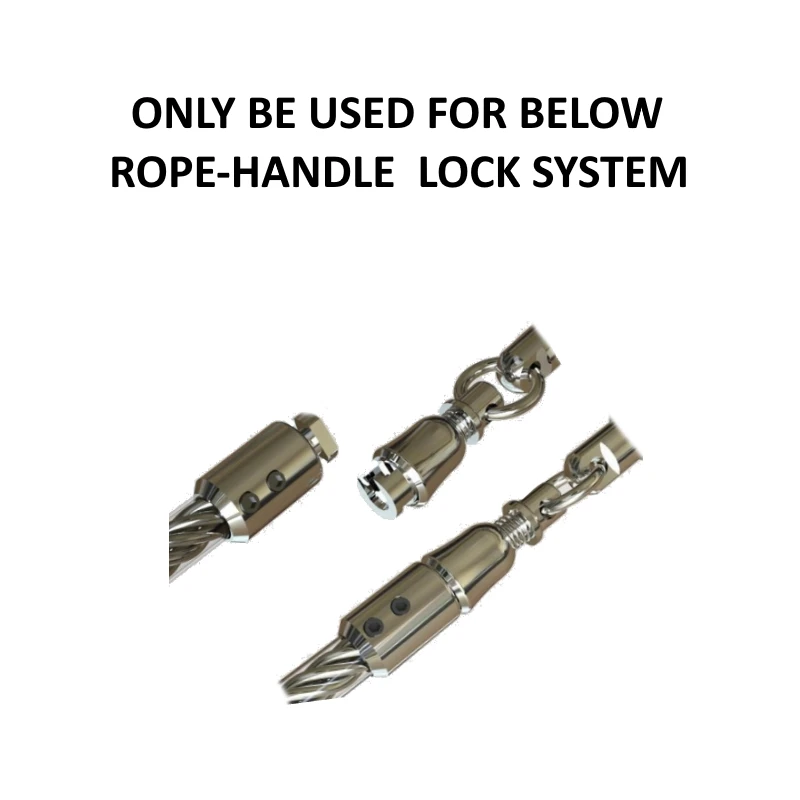 LOCK HEAD HEAVY ROPE TPU coat + steel core jump rope
