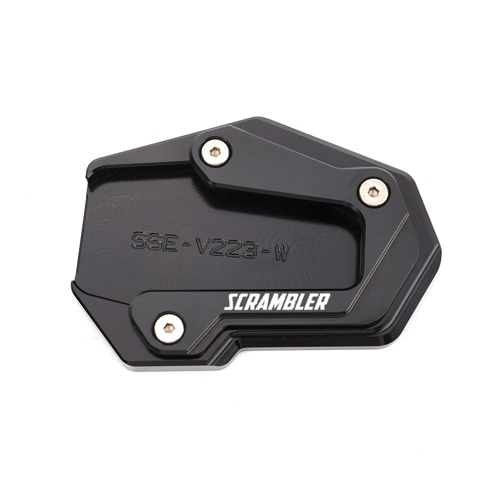 Für DUCATI Scrambler 1100 Scrambler 1100 2015-2024 2025 CNC Motorrad Seitenständer Verlängerung Pad Ständer Vergrößern Unterstützung Platte – Detail 7