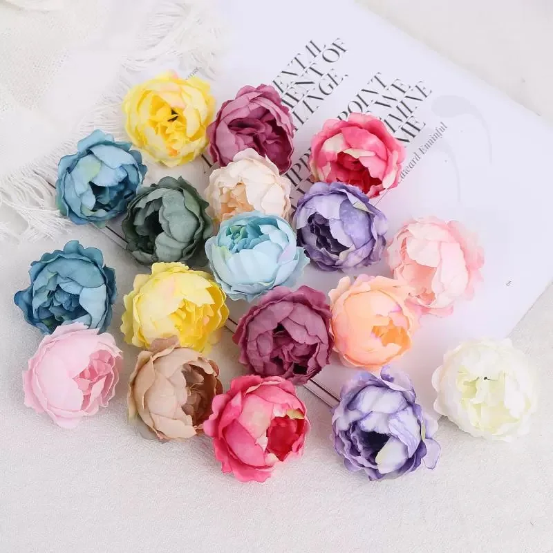 10 Stück künstliche Pfingstrosen blumen 5cm gefälschte Blumen köpfe für zu Hause Zimmer dceor Garten Hochzeit Hochzeit Dekoration DIY Geschenke Zubehör – Detail 3