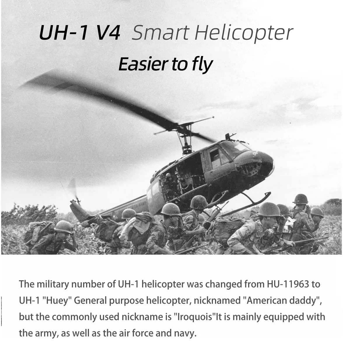 FLYWING UH1 V4 Scale helicopter with H1 GPS metal rotor 450
