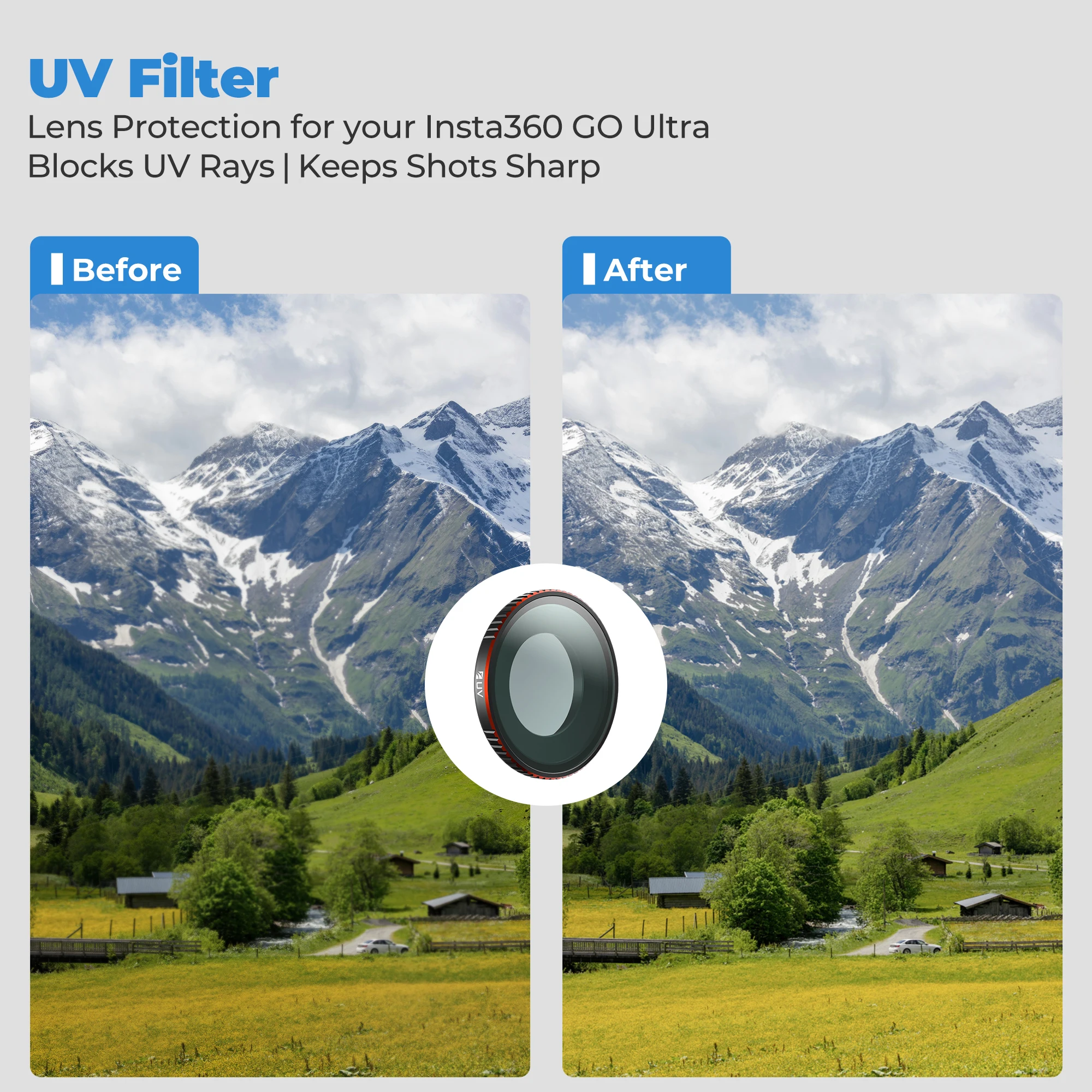 10 Pack Filters Kit Includes ND,CPL,UV,ND/PL,and Glow Black Mist Filters for Ins