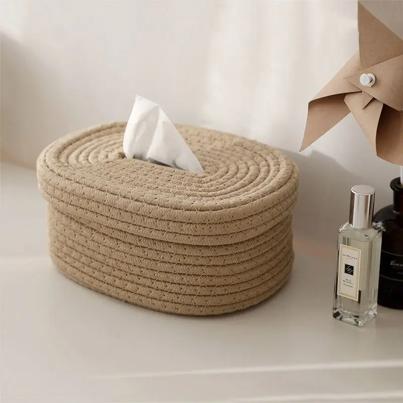 

Creative Nordic Style Tissue Box Pumping Paper Box Simple Japanese Rectangular Home Living Room Dining Table Napkin Storage Box