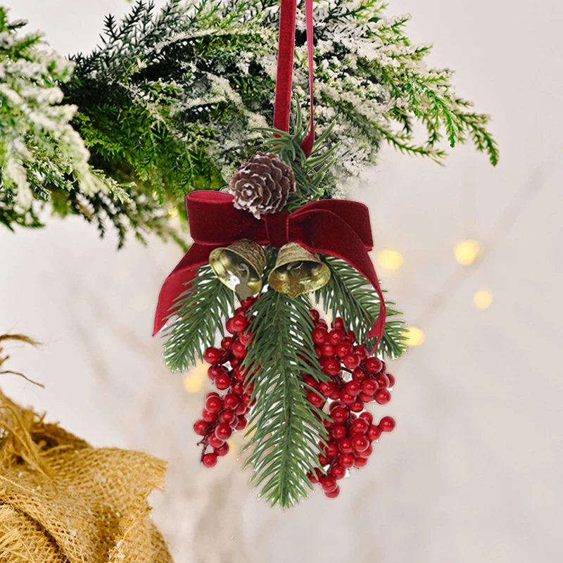 

Christmas Tree Pendant Christmas Bell Bow Pendant Decorations Window Ceiling Hanging Ornament Christmas Party Home Decor