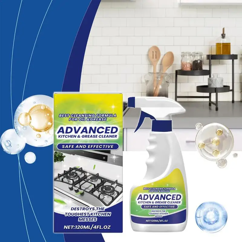 Stove foam cleaner 120ml decontamination foam cleaner spray kitchen stove multi-purpose cleaning liquid