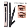 4 Point Eyebrow Pencil Waterproof Liquid Eyebrow Pen Makeup Long Lasting Cosmetic Microblading Brow Pen Tattoo Cosmetics 2