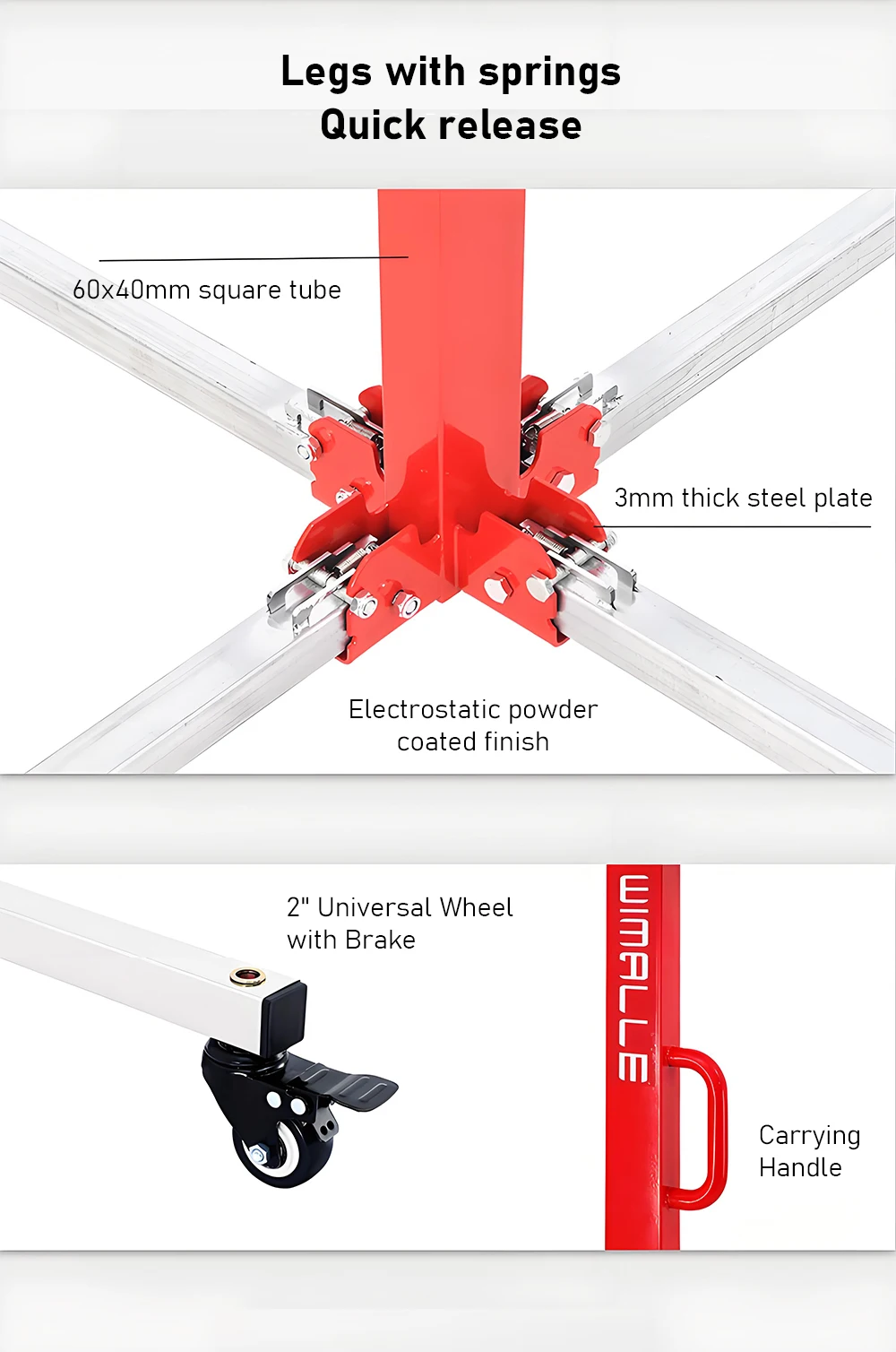 Hand-cranked Gypsum Board Lifter Lifting Mobile Stand Holder Small Ceiling Hole