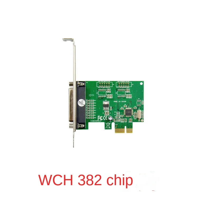 

Плата PCI-E для параллельного порта, плата расширения LPT PCIE для порта принтера с 25 отверстиями WCH382L