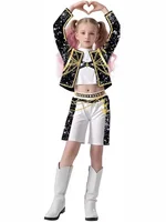 Ensembles de Cosplay de dessin animé pour filles, Costume de jeu de rôle de film à la mode pour filles, vêtements de spectacle sur scène k-pop de 3 à 12 ans 4