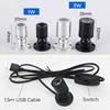 Mini USB Powered LED Cabinet Spotlight 1W/3W DC5V Jewelry Shelf Lamp Counter Closet Showcase Display Ceiling Lights With Switch 4