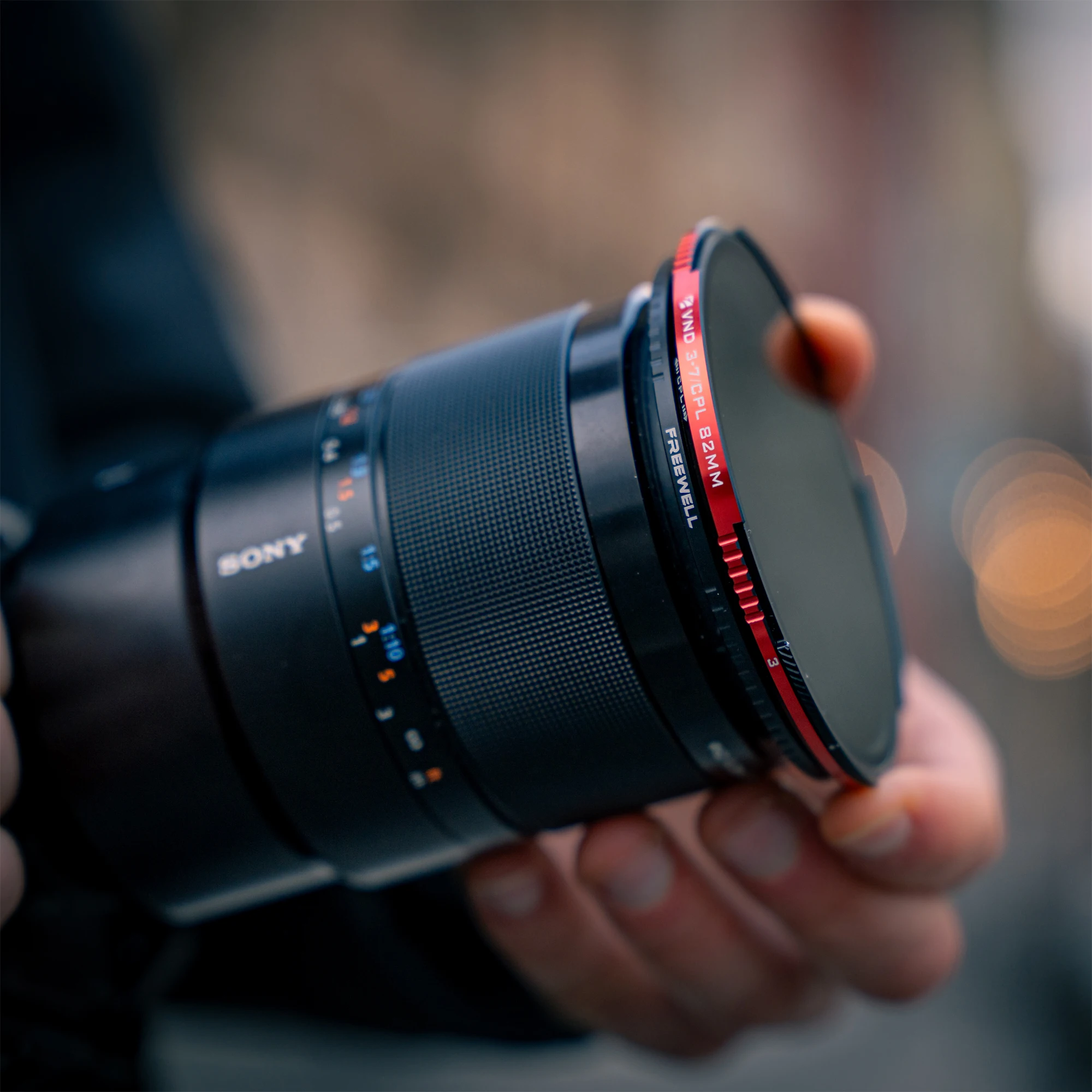Threaded Hybrid Variable ND/CPL Filter 67MM,77MM,82MM 3 to 7 Stop Camera ND Filt
