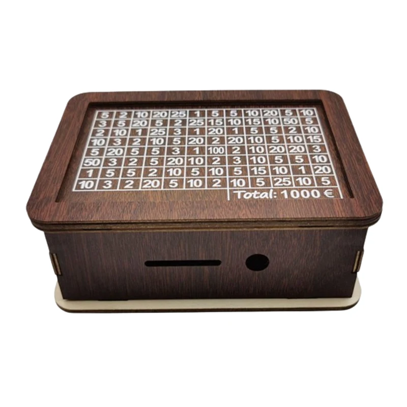 Wooden Piggy Bank Wooden Money Box Piggy Bank Japanese Piggy Bank Moneybox 5000 &euro; Savings Box Magic Piggy Bank Money Boxes Adults Savings Wooden Banks Retro