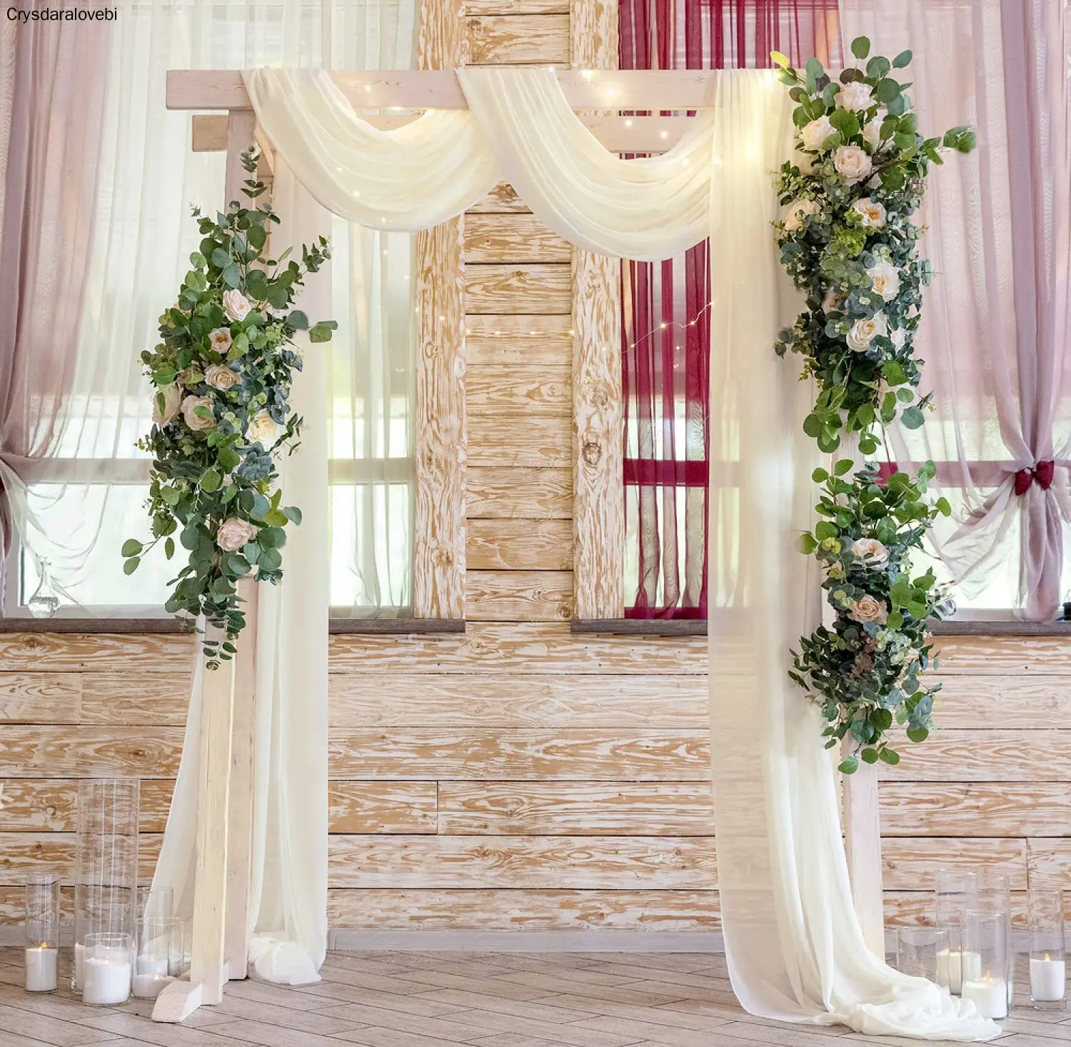 

Wedding Arch Draping Fabric Panels 70CM X 600CM Chiffon Fabric Drapery Wedding Ceremony Reception Swag Decorations