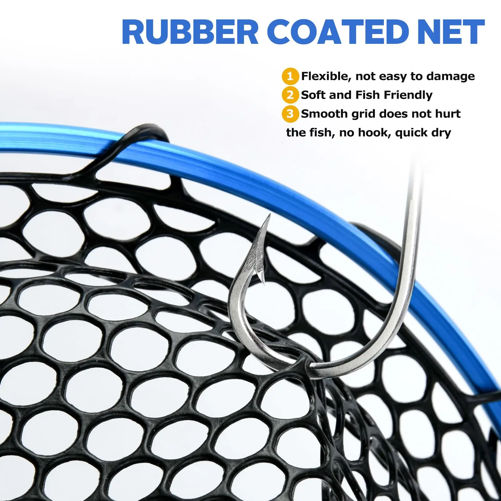 Flying Fishing Net Landing Net for Kayak