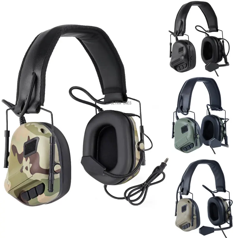 

Tactical Headset Airsoft Paintball Shooting Training Noise Reduction Earphone Cs War Game Outdoor Sports Sound Pickup Headphone