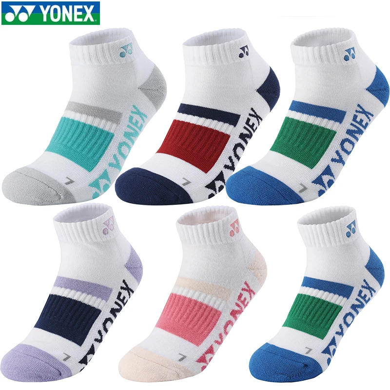 YONEX New Professional Badminton Socks Durable Thick Bottom Non-slip Breathable Towel Socks Men and Women Short