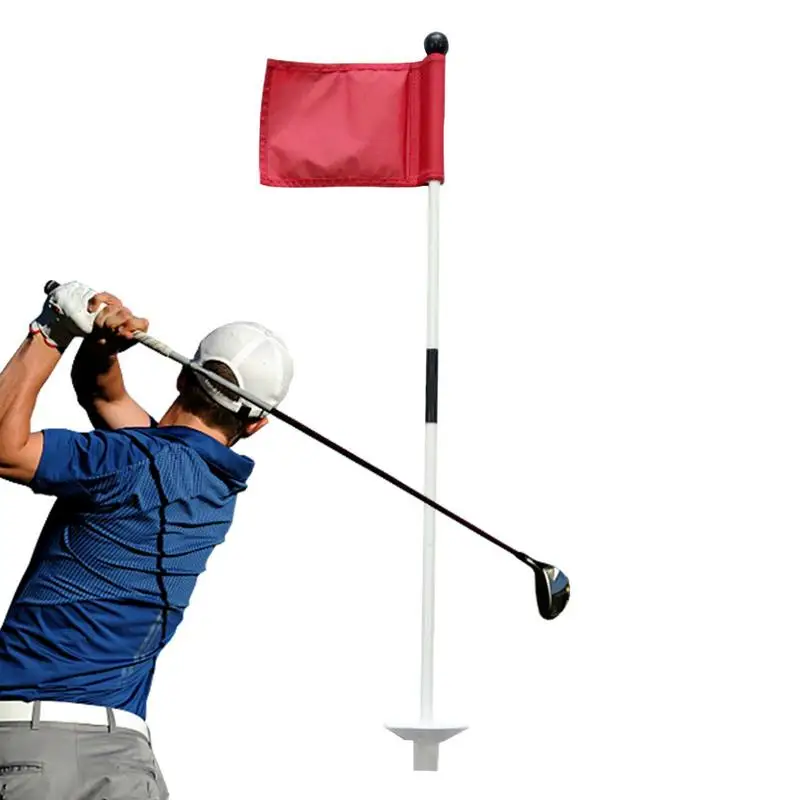 

Putting Green Flags Detachable Golf Flagstick For Backyard Fiberglass Golf Flag Stick For Lawn Sandy Field Portable Golf