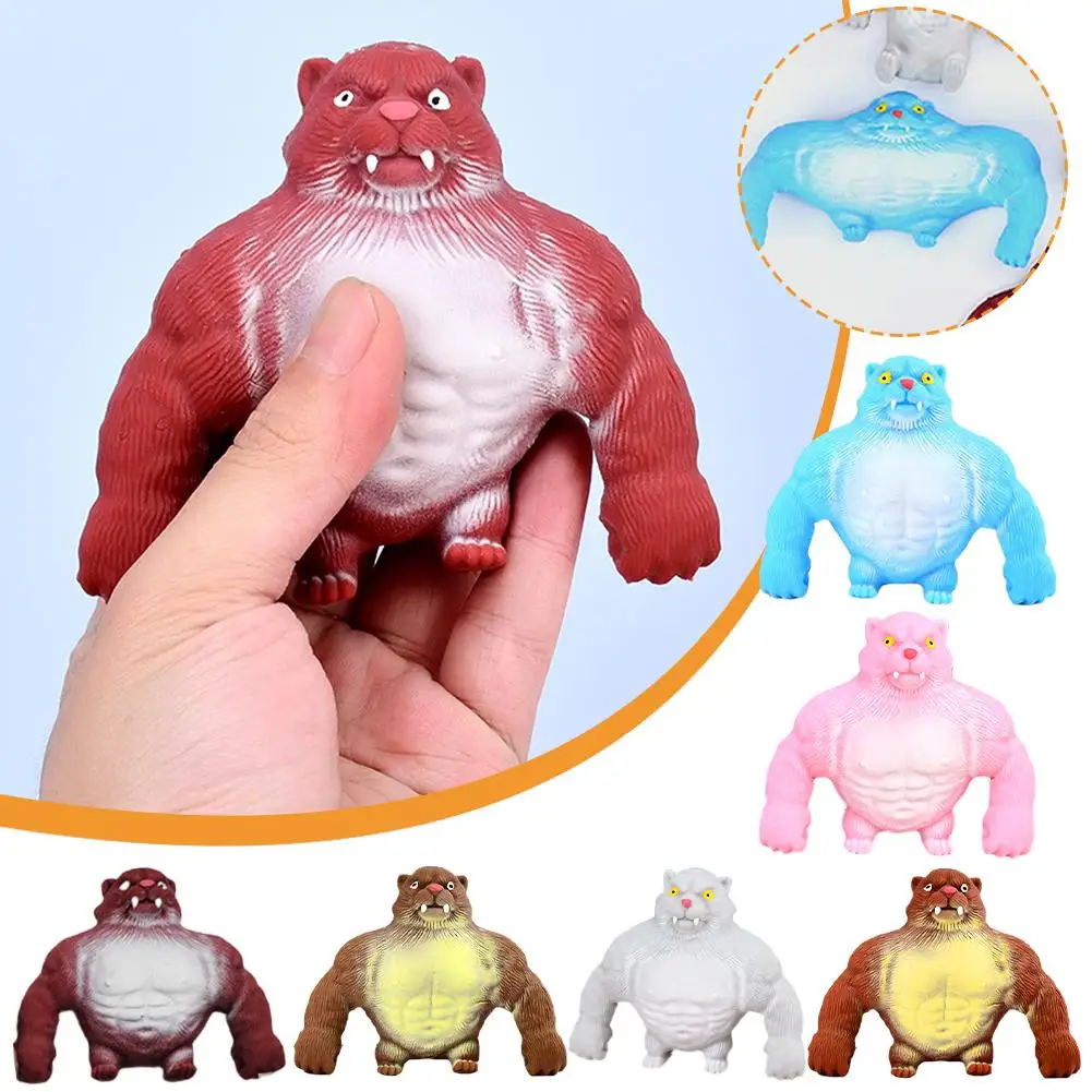 

Big Giant Antistress Tiger Fidget Toys Toys Elastic Monkey Funny Tiger Stress Relief Games Mini Toys For Kids Gift K7V9