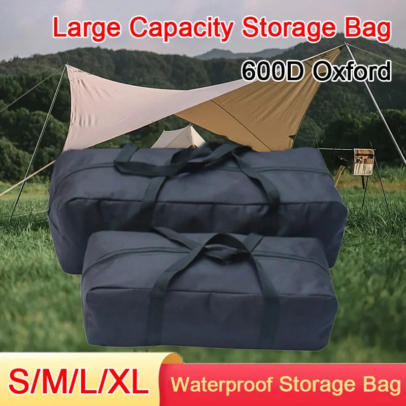 Storage Bag 600D Oxford Waterproof Multi Purpose Outdoor Camping Supplies Tool Foldable 1PC storage bag camping storage bag