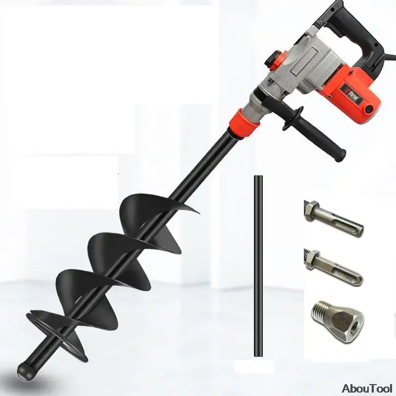 Spiral Ash Rod Mixing Drill Bit Cement Mixer Tool Concrete Bricklayer Tile Sand Ash Mixer Tools Mixing Rod Tile Worker Helper